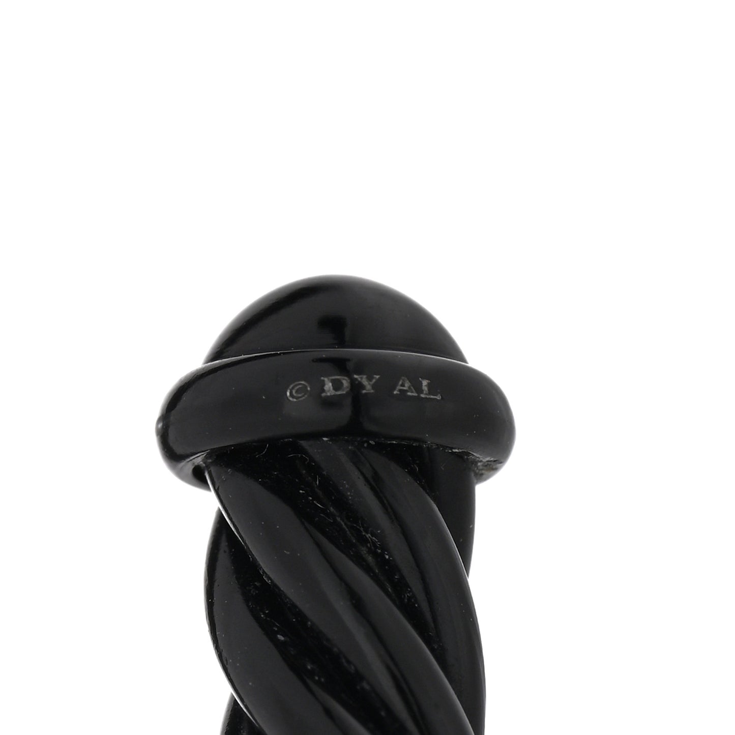 Aluminum 6mm Cable Cuff Bracelet Black