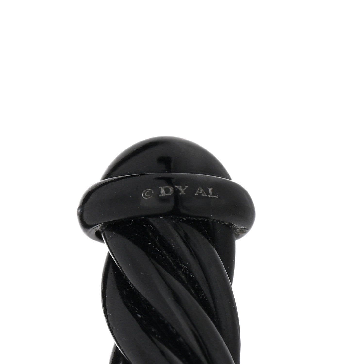 David Yurman Aluminum 6mm Cable Cuff Bracelet Black 3 of 3