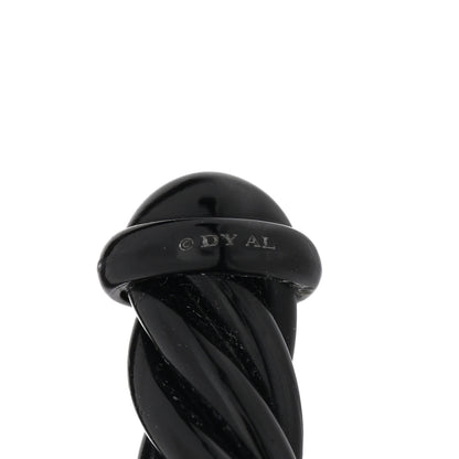 David Yurman Aluminum 6mm Cable Cuff Bracelet Black 3 of 3