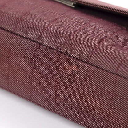 Chanel Canvas Chocolate Bar Reissue Single Flap Dark Red 12 of 15