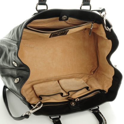 Prada Soft Calf Tote Nero Black 5 of 8