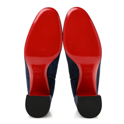 Christian Louboutin Veau Velours Turela 85 Ankle Boots 39.5 Blue 6 of 8