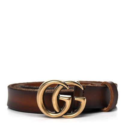 Gucci Faded Calfskin Double G 20mm Belt 100 40 Cuir 1 of 5