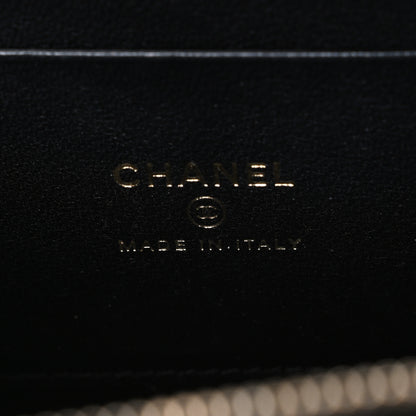 Chanel Lambskin Quilted Small Top Handle Vanity Case With Chain Black 6 of 11
