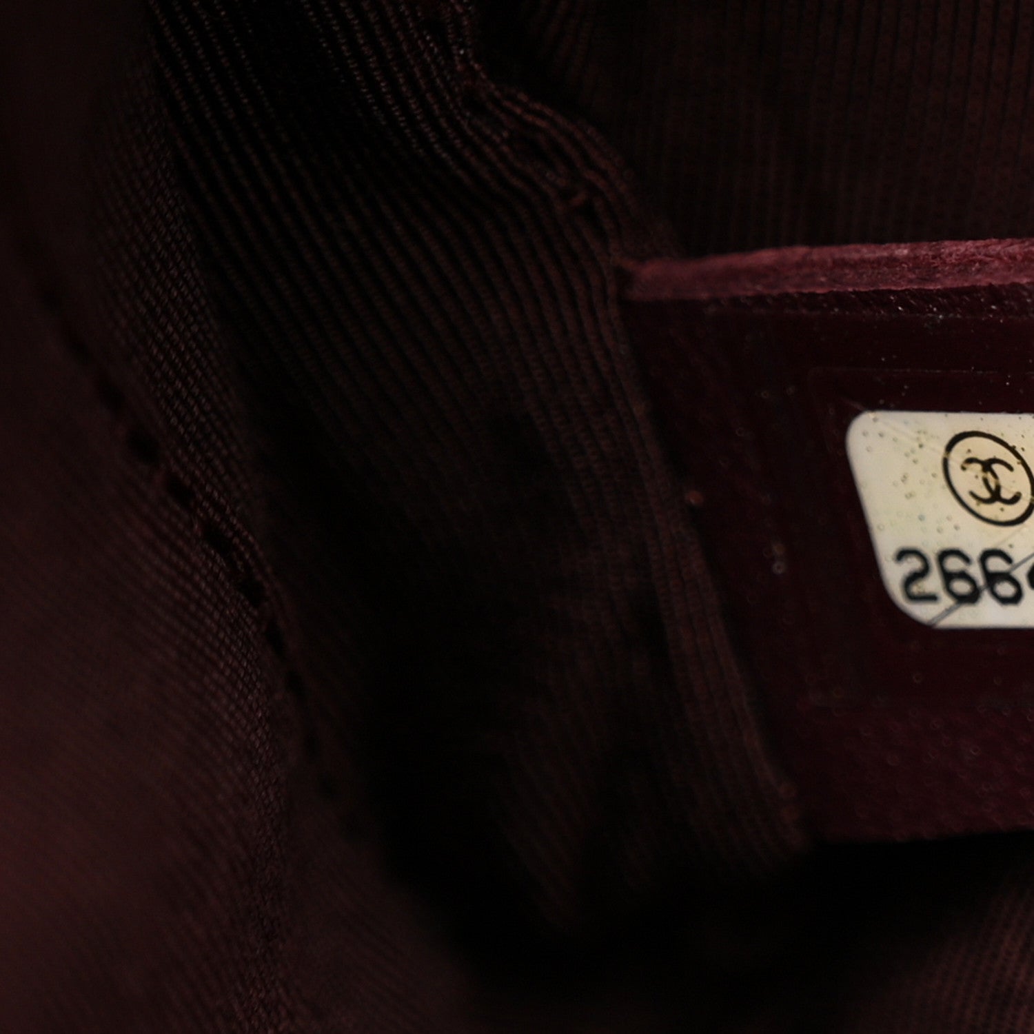 Chanel Caviar Suede Stitched Lady Coco Flap Burgundy 7 of 12