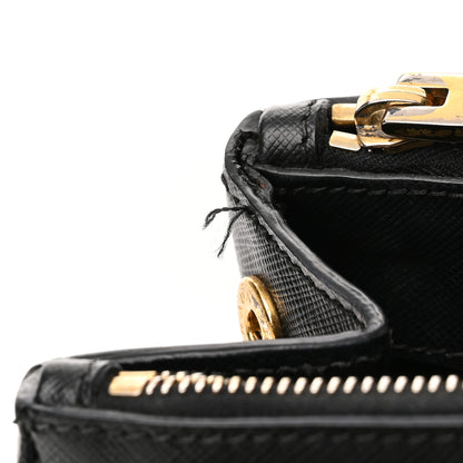 Prada Saffiano Medium Galleria Double Zip Tote Black 7 of 10