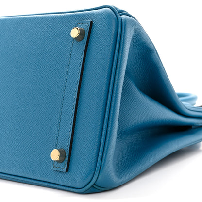 Hermes Epsom BIRKIN 30 Bleu Izmir 10 of 10