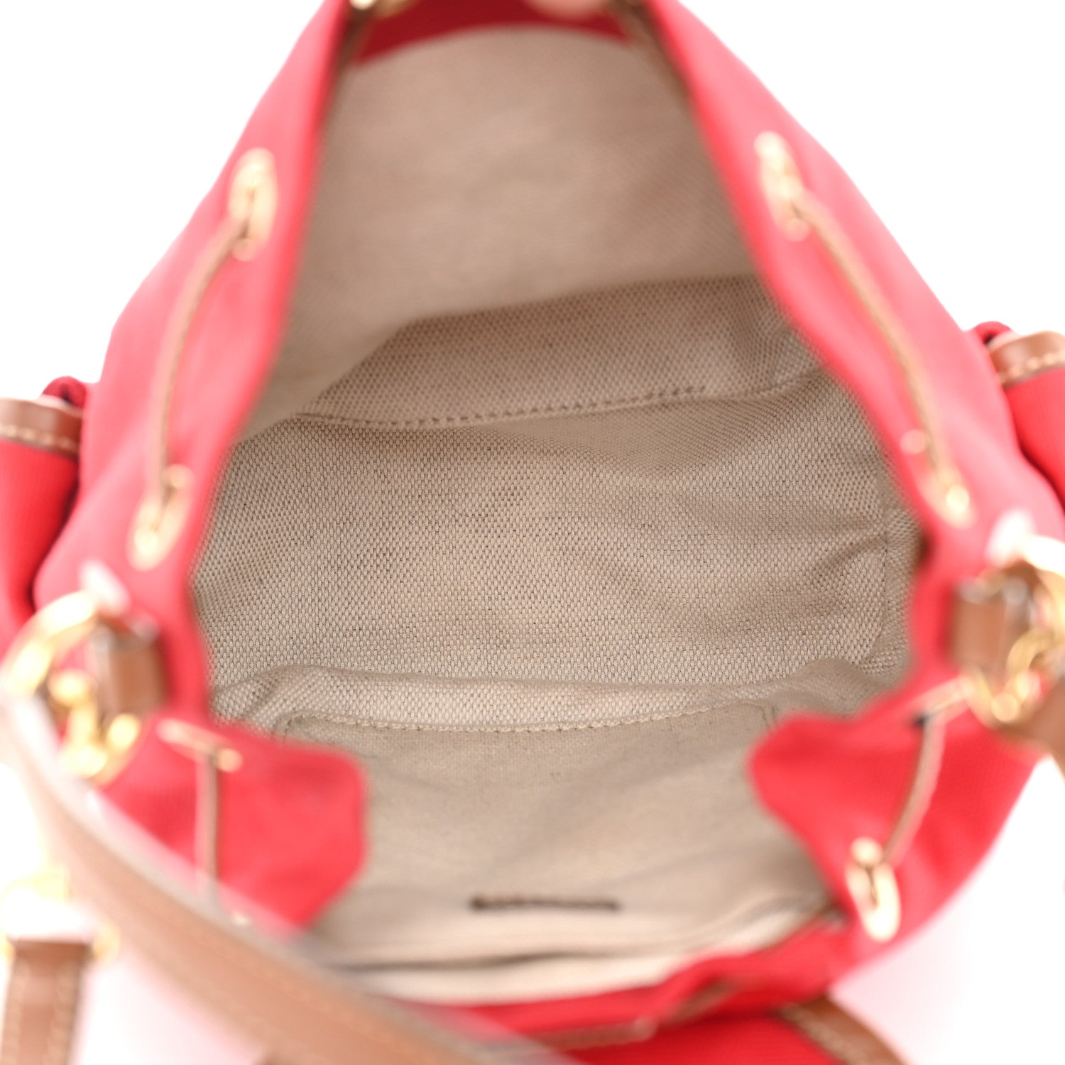 Miu Miu Canapa Soft Calfskin Mini Backpack Rosso Brandy 5 of 12