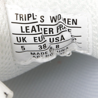 Balenciaga Fabric Mesh Clear Sole Fluo Womens Triple S Sneakers 38 White Fluo Yellow 8 of 9