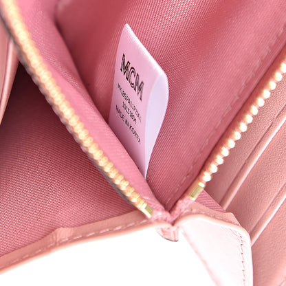 MCM Visetos Large Patricia Wallet On Chain Soft Pink 6 of 10