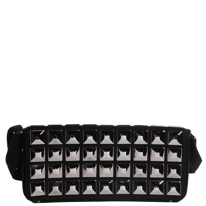 Chanel Jersey CC Pyramid Stud Flap Black 1 of 7