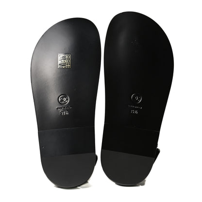 Chanel Grained Calfskin Velcro Dad Sandals 35.5 Black 5 of 10