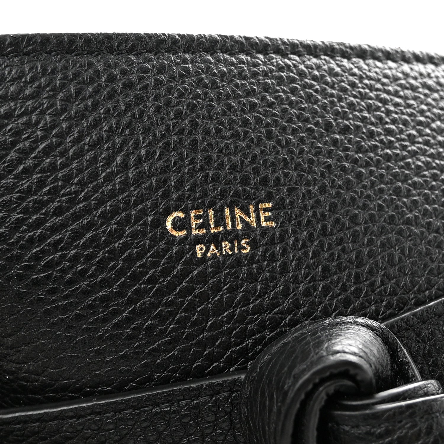 Celine Soft Grained Calfskin Medium Belt Cabas Phantom Black 6 of 11