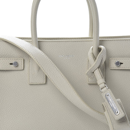 Saint Laurent Grained Calfskin Baby Sac De Jour Souple Ivory 8 of 13