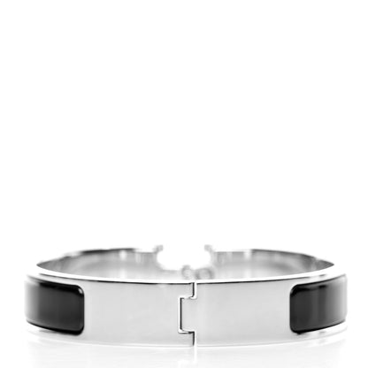 Hermes Enamel Narrow Clic Clac H Bracelet PM Black 3 of 7