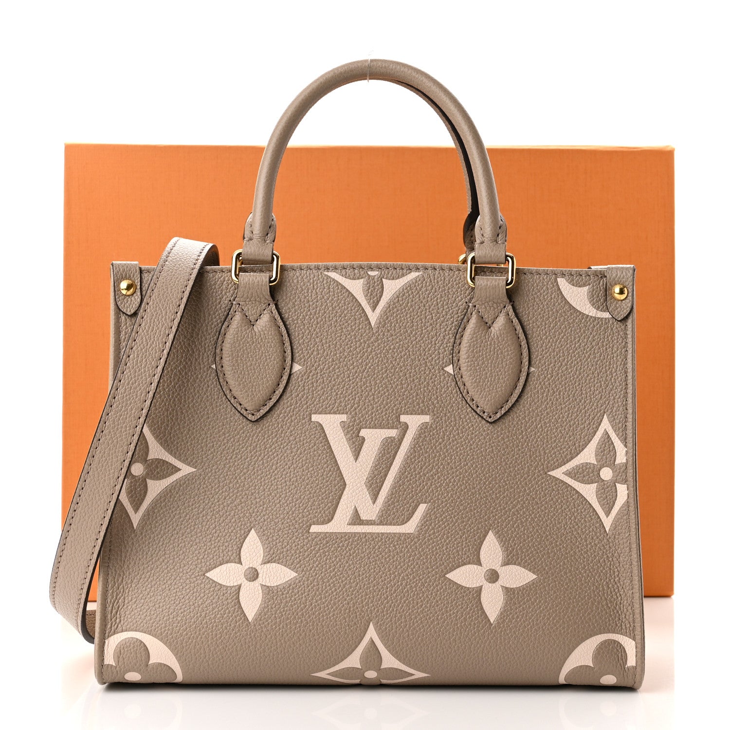 Louis Vuitton Empreinte Monogram Giant Onthego PM Tourterelle Creme 10 of 10