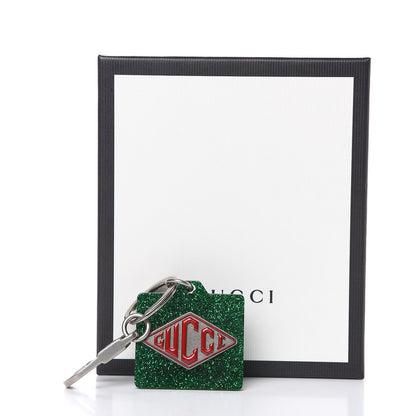 Gucci Resin Glitter Game Logo Keychain Green 3 of 3