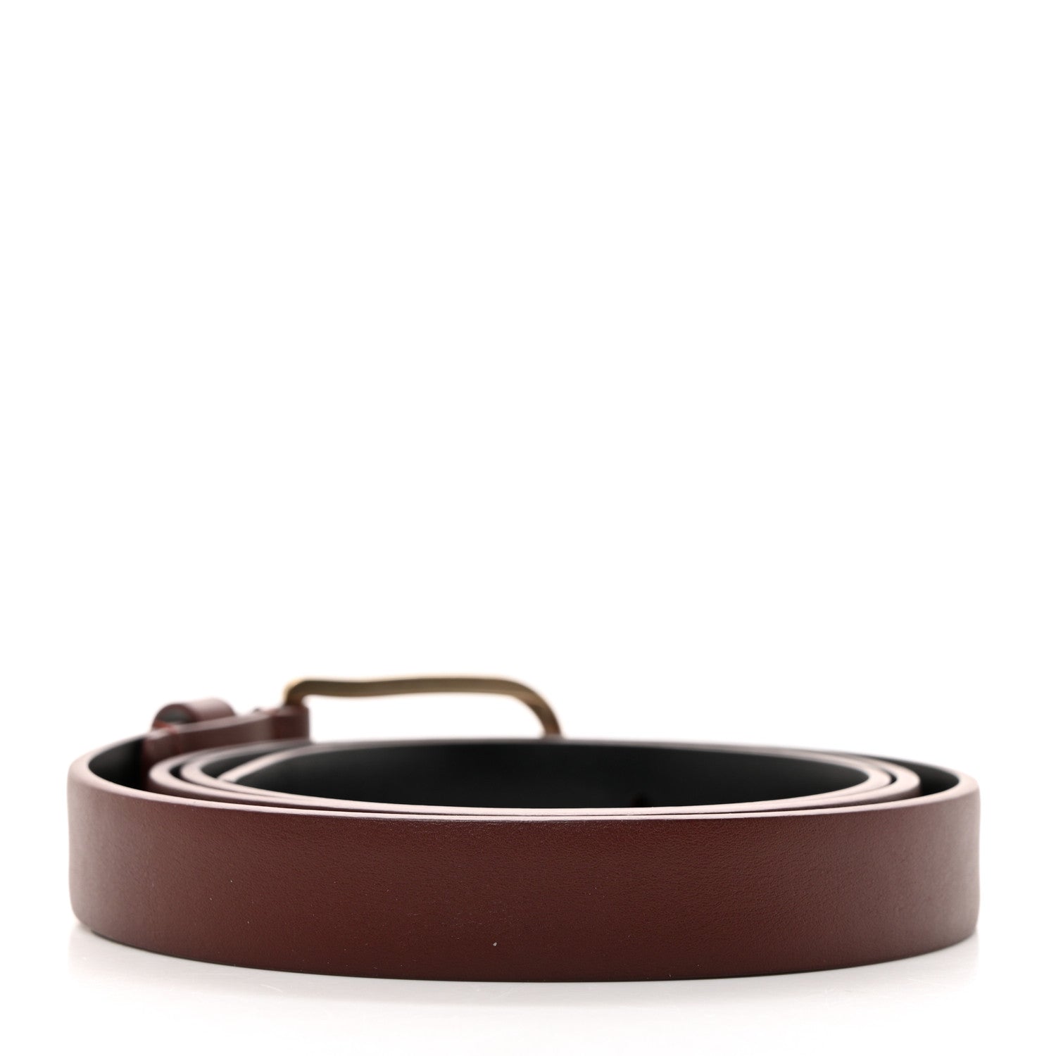 Chanel Calfskin Belt 95 38 Burgundy 2 of 7