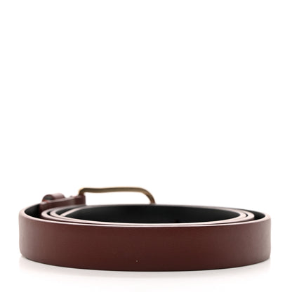 Chanel Calfskin Belt 95 38 Burgundy 2 of 7