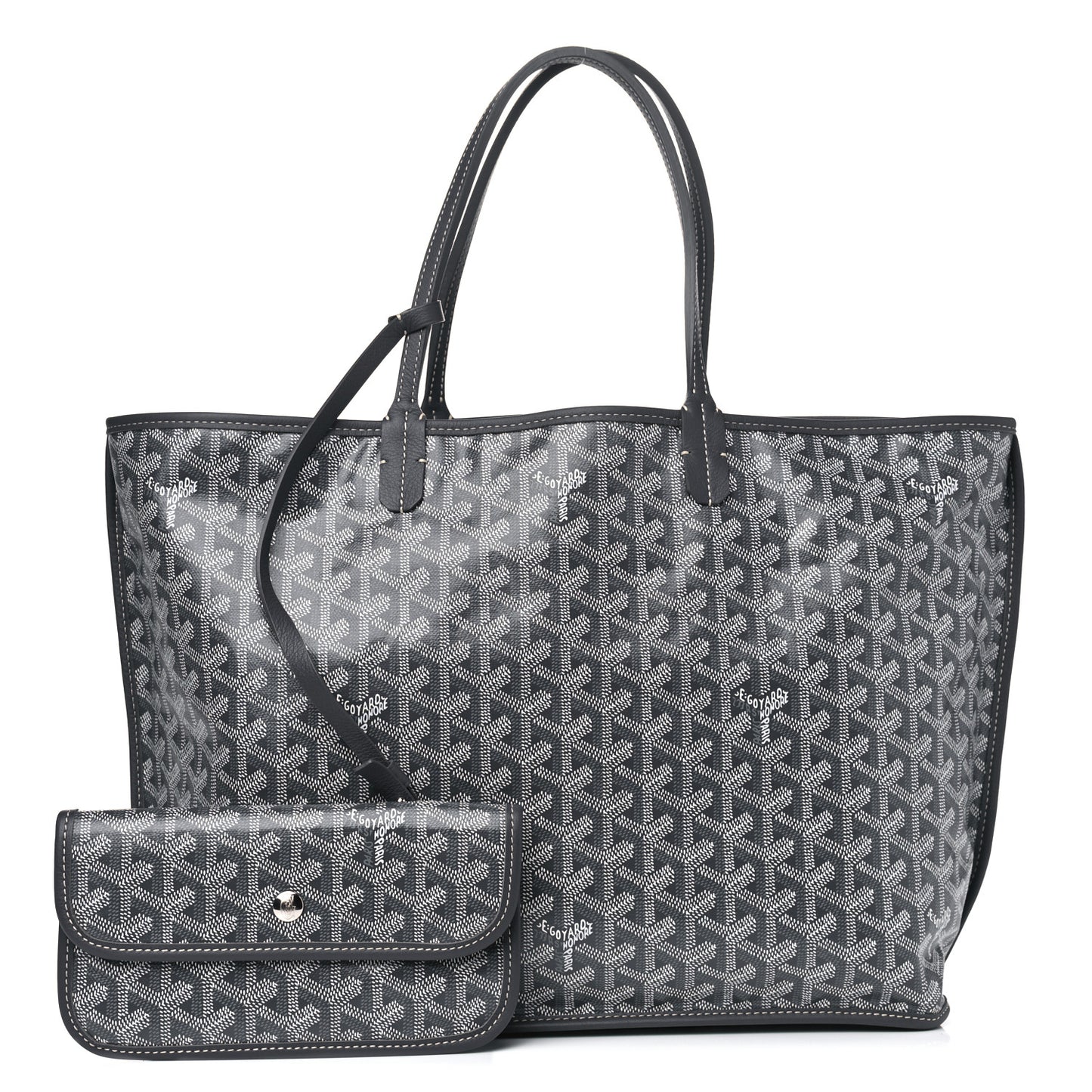 Goyardine Reversible Anjou PM Grey
