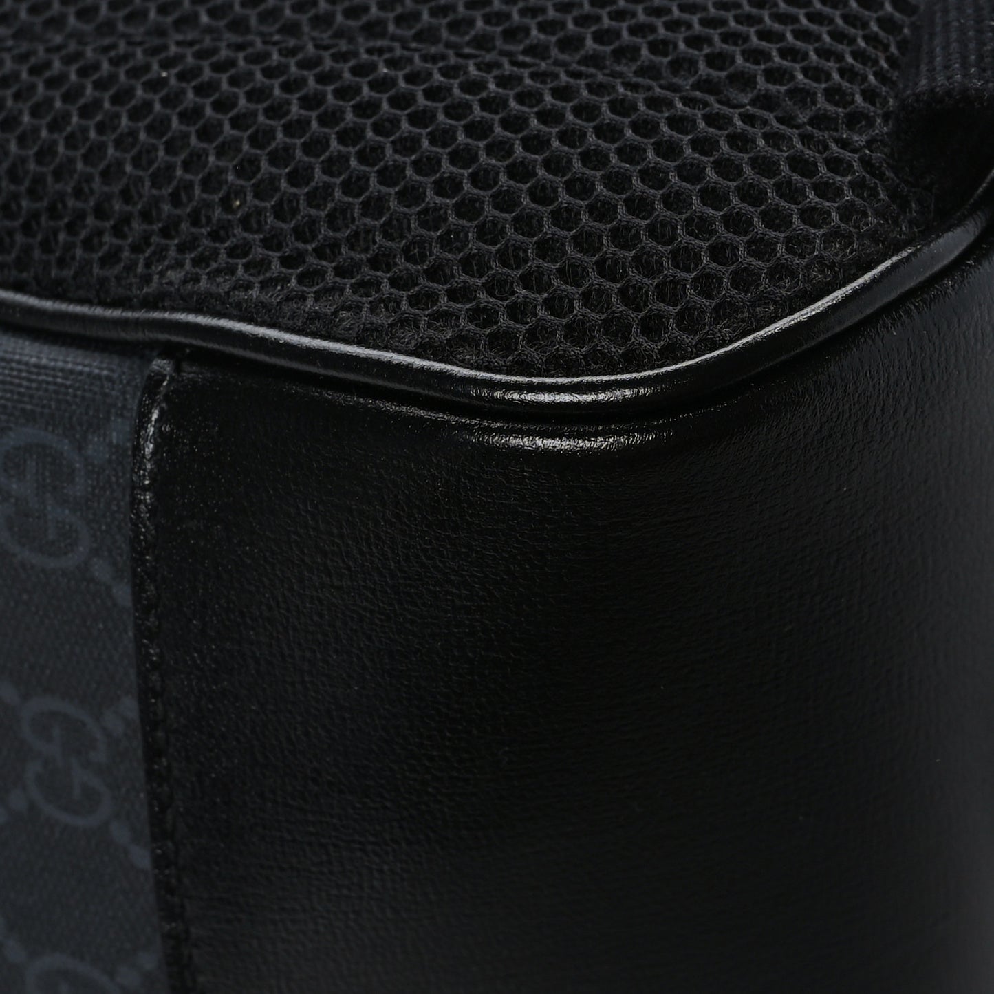 GG Supreme Monogram Azalea Calfskin Medium Retro Interlocking G Backpack Black