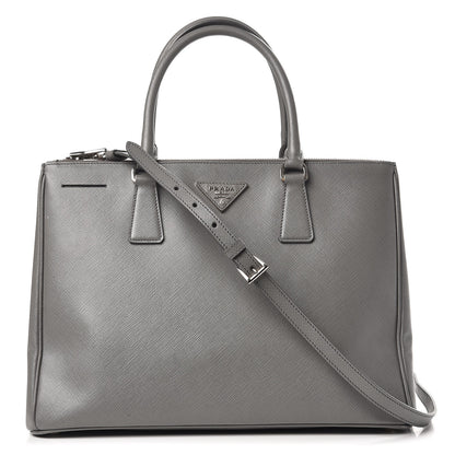 Prada Saffiano Medium Galleria Double Zip Tote Marmo 1 of 12