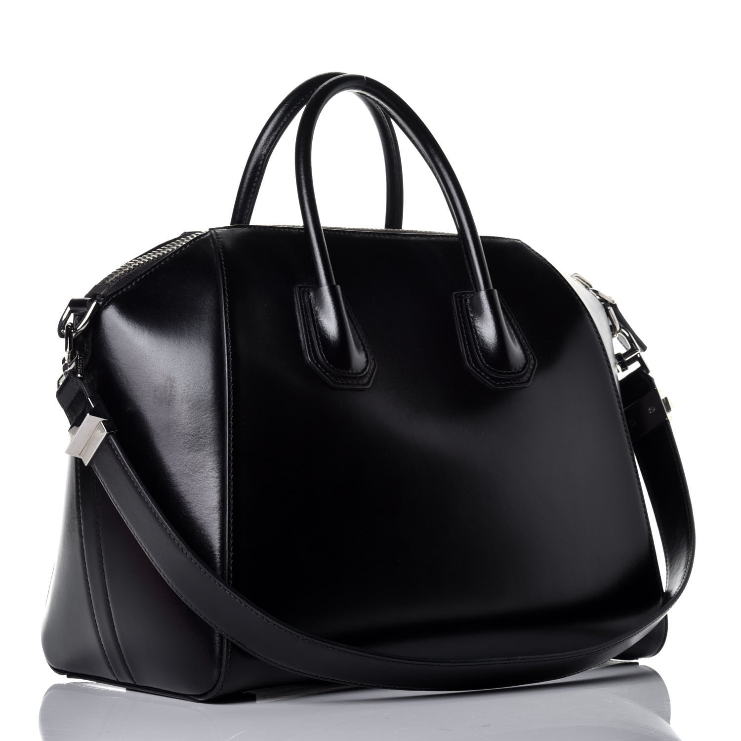 Givenchy Shiny Lord Calfskin Medium Antigona Black 4 of 9