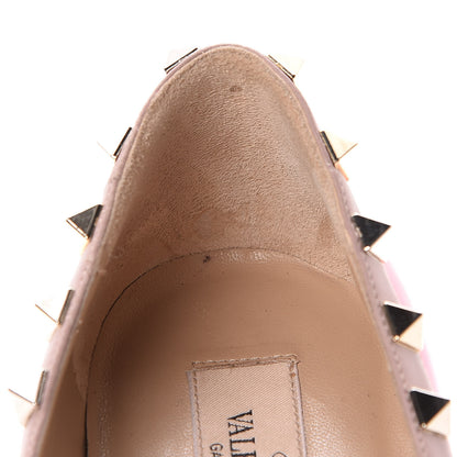 Valentino Garavani Patent Nappa Rockstud Ballerina Flats 38 Fuxia Fluo Poudre 15 of 20