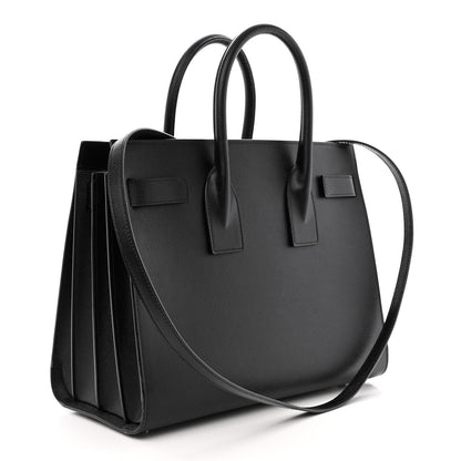 Saint Laurent Grained Calfskin Small Sac De Jour Black 3 of 10