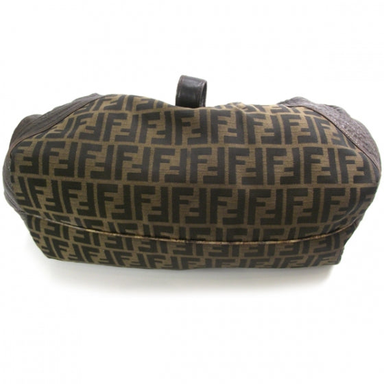 Fendi Zucca Nappa Nuvolata Vitello Tortuga Spy Tobacco Moro 4 of 12