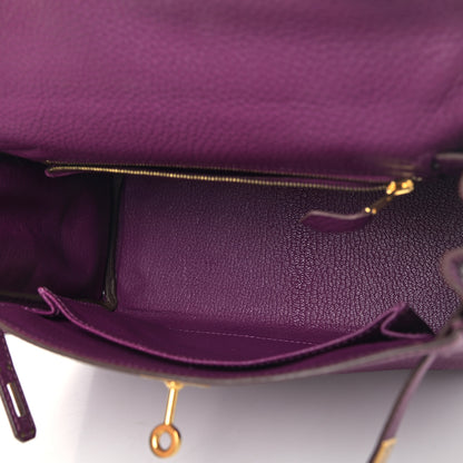 Hermes Togo Kelly Retourne 25 Anemone 5 of 11