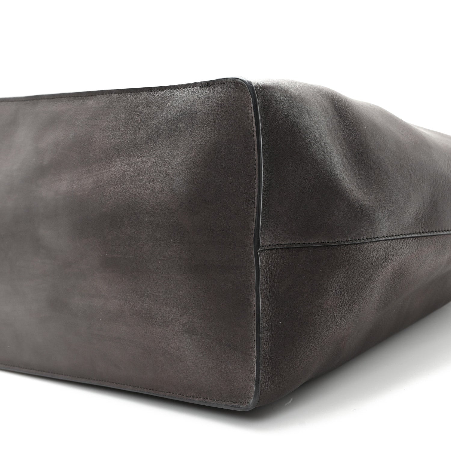The Row Polished Saddle Calfskin Idaho XL Dark Brown 9 of 10
