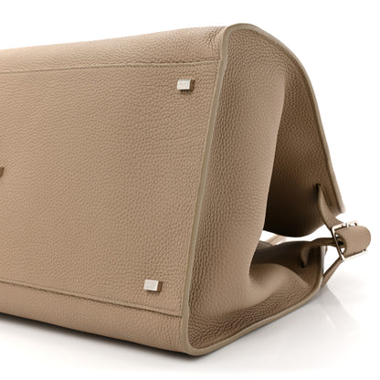 The Row Grained Calfskin Soft Margaux 17 Dark Taupe 8 of 13