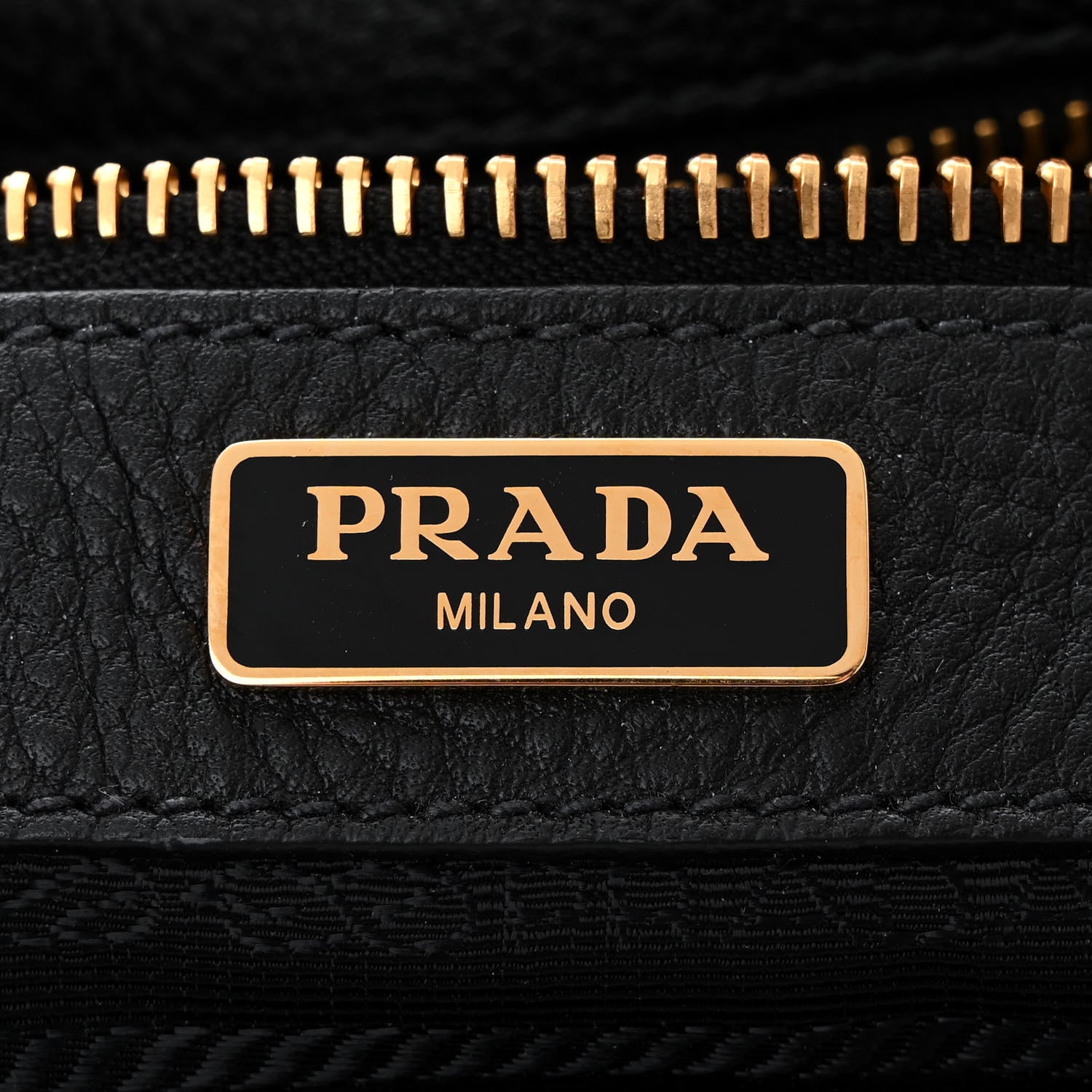 Prada Vitello Daino Double Buckle Messenger Bag Black 6 of 10