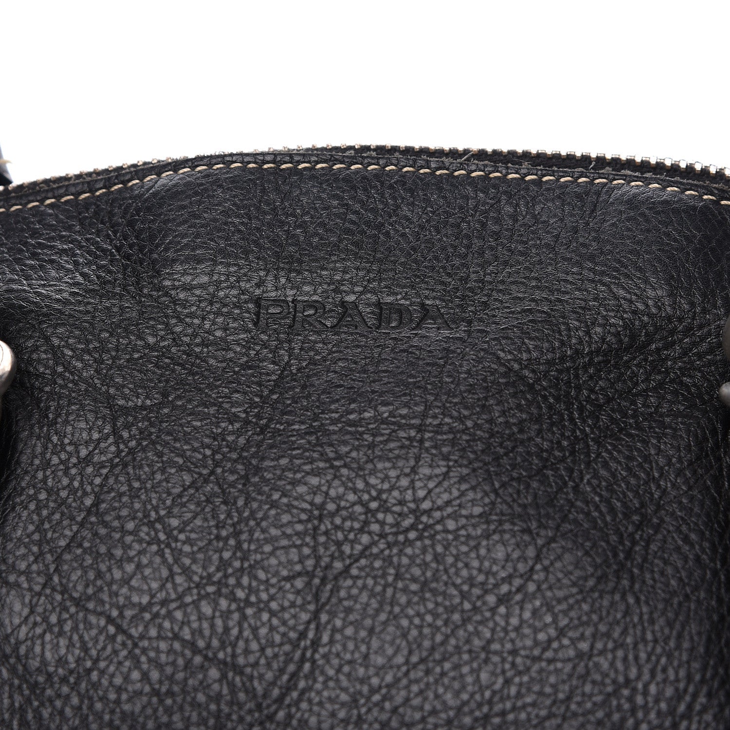 Prada Calfskin Wrapping Satchel Bag Black 15 of 16