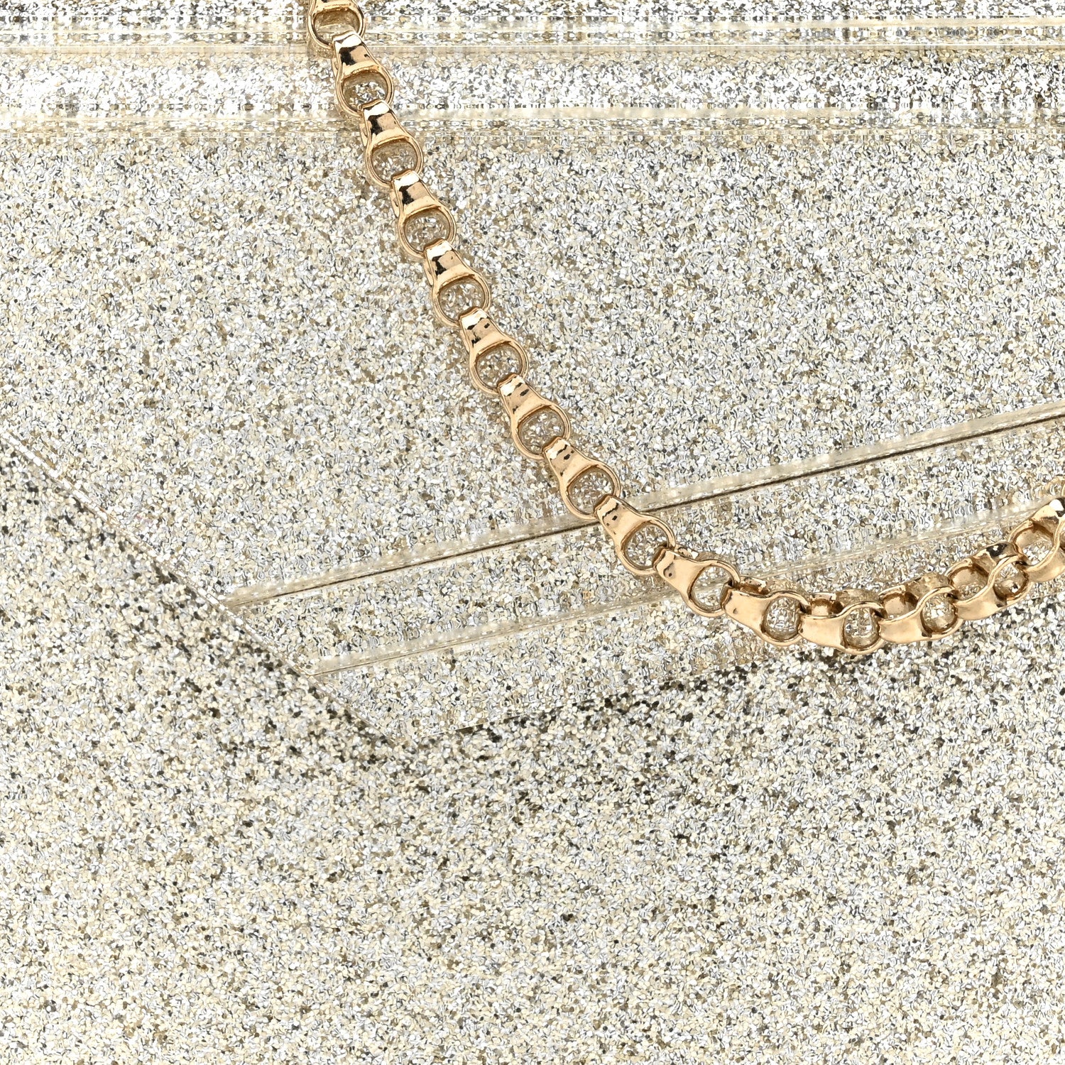 Jimmy Choo Acrylic Glitter Candy Clutch Platinum Ice 7 of 11