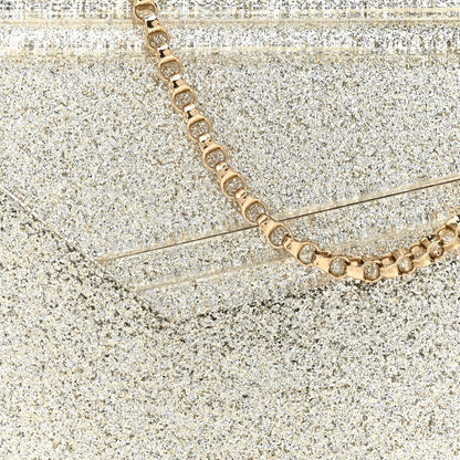 Jimmy Choo Acrylic Glitter Candy Clutch Platinum Ice 7 of 11