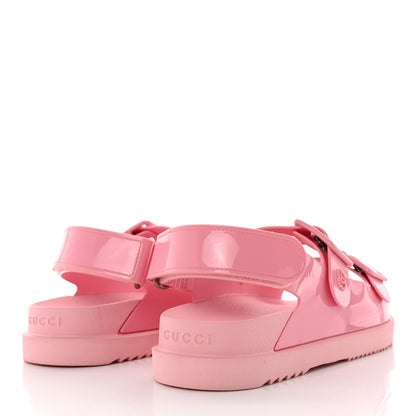 Gucci Rubber Mini Double G Womens Isla Dad Sandals 37 Wild Rose 4 of 11