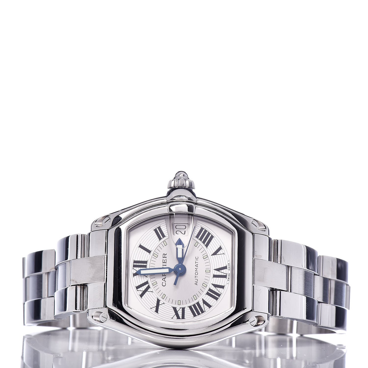 Cartier Stainless Steel 37mm Roadster Automatic Watch 3 of 9