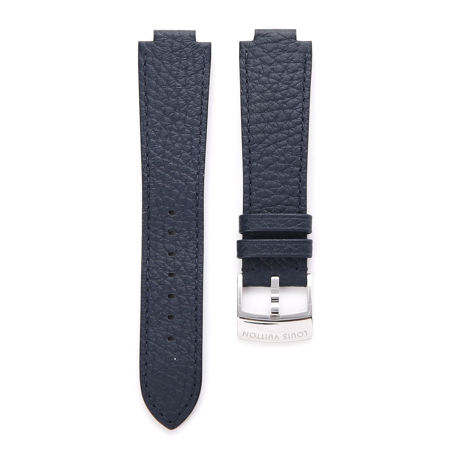 Calfskin 10mm Tambour Watch Strap Blue