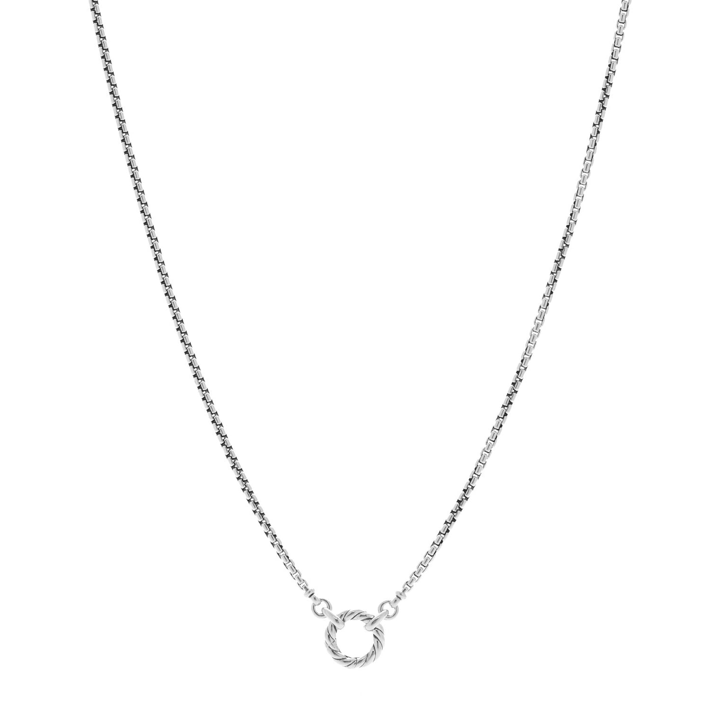 Sterling Silver 2.7mm Smooth Amulet Vehicle Box Chain Necklace