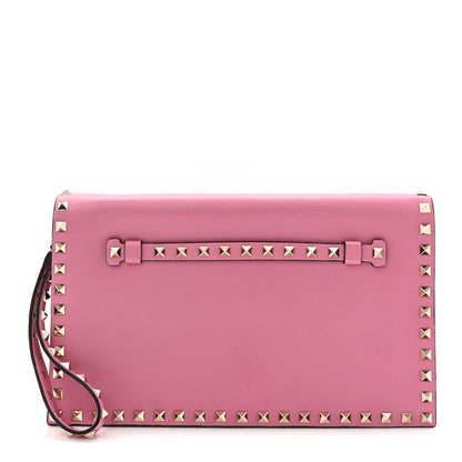 Valentino Garavani Nappa Rockstud Wristlet Clutch Ninphea 1 of 7