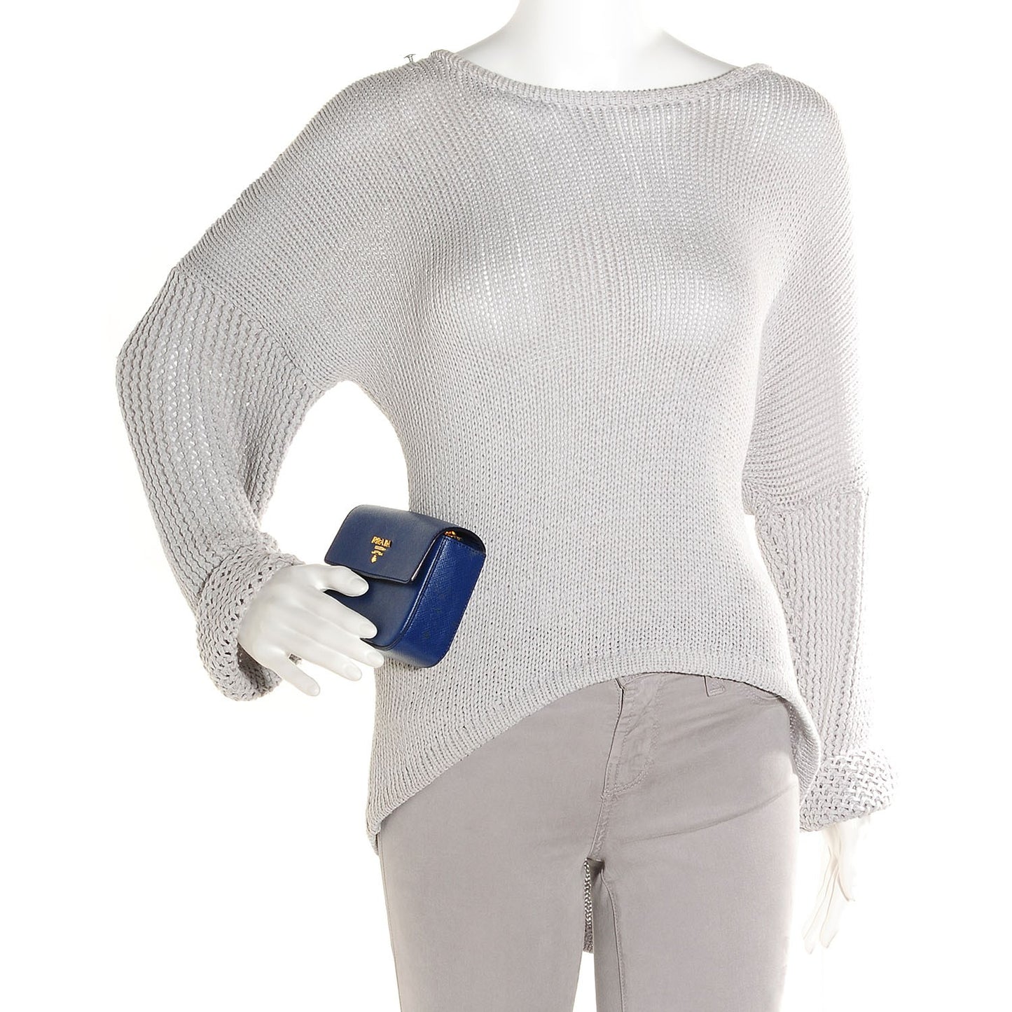 Saffiano Box Clutch Bleuette