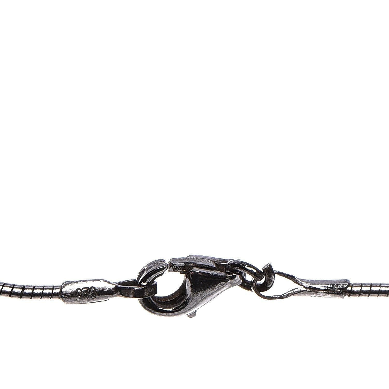 Hermes Lacquered Palladium Pop H Necklace Orange 6 of 7