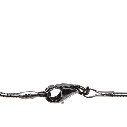 Hermes Lacquered Palladium Pop H Necklace Orange 6 of 7