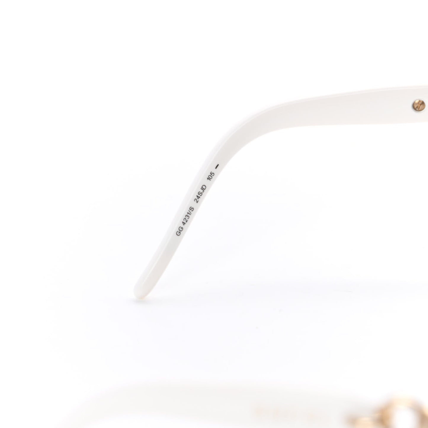 Crystal Marina Chain Shield Sunglasses GG4231/S White