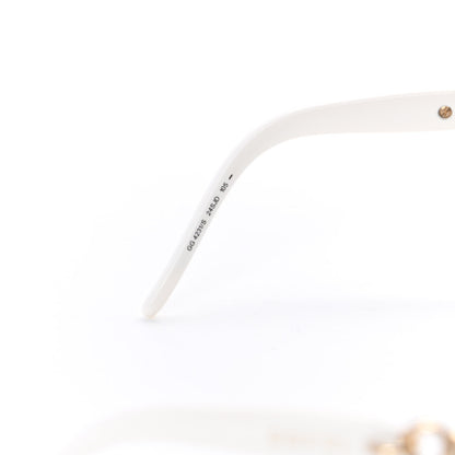 Gucci Crystal Marina Chain Shield Sunglasses GG4231/S White 5 of 8