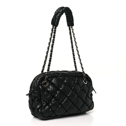 Chanel Lambskin Bubble Quilt Camera Case Black 3 of 10