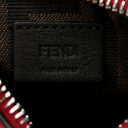Fendi Vitello Grace New Matte Nano Fendigraphy Hobo Charm Scarlet Sage 5 of 9