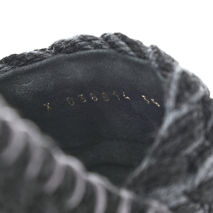 Chanel Cord Braided CC Mules 38 Black 8 of 9